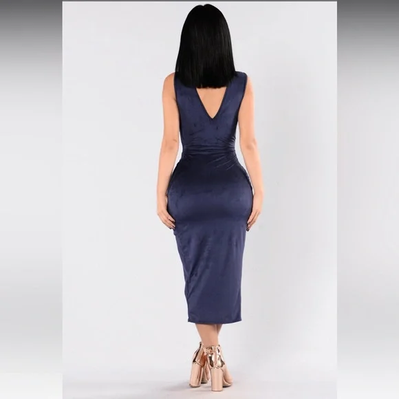 FASHION NOVA DRESS-NAVY - Picture 3 of 3